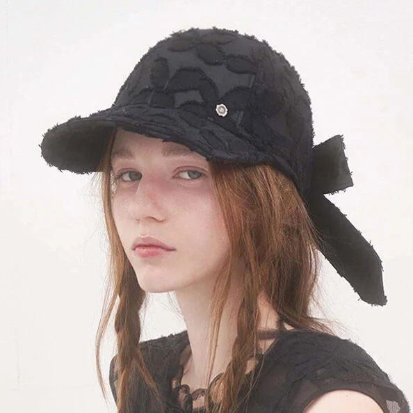 Back Ribbon Wire Cap - Noir