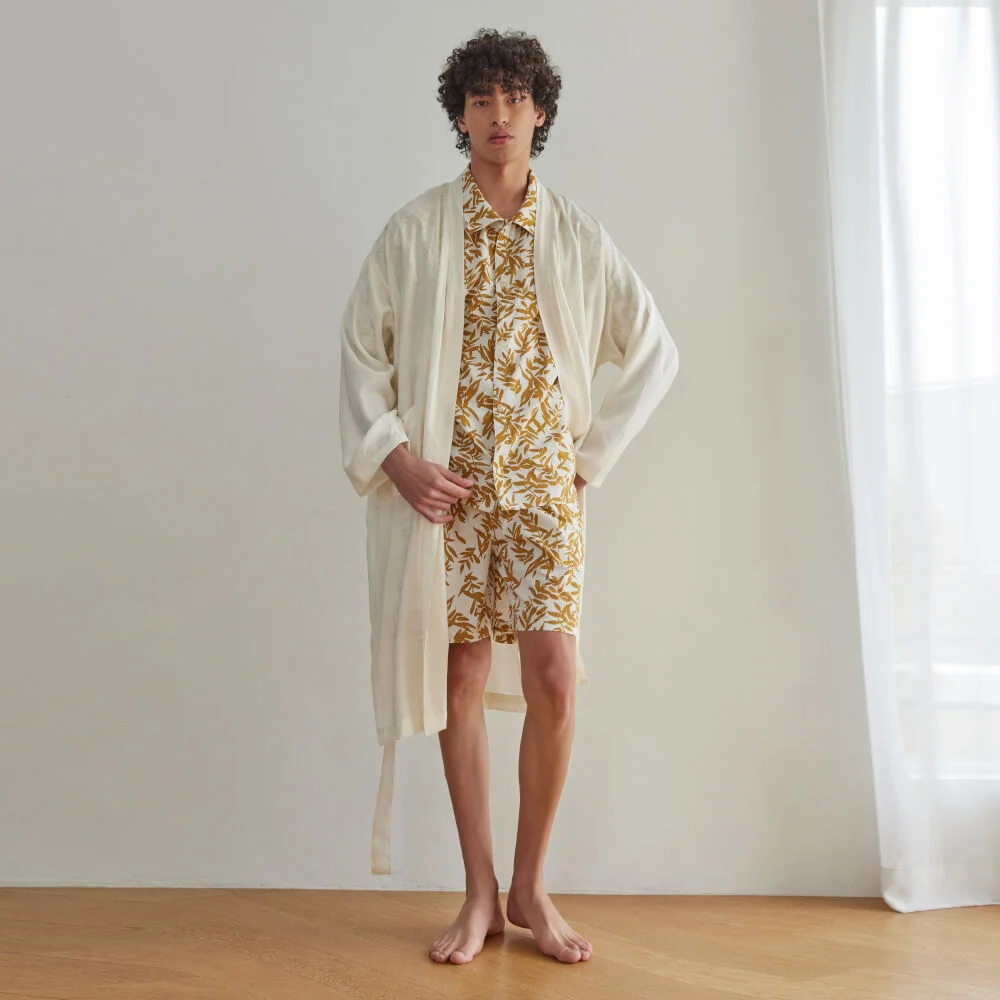 CLASSIC LONG ROBE_ecru (men)