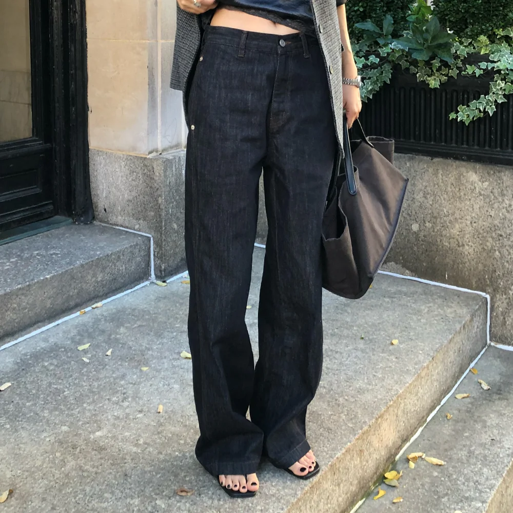 PENNE ROUND DENIM PANTS (DARK NAVY)