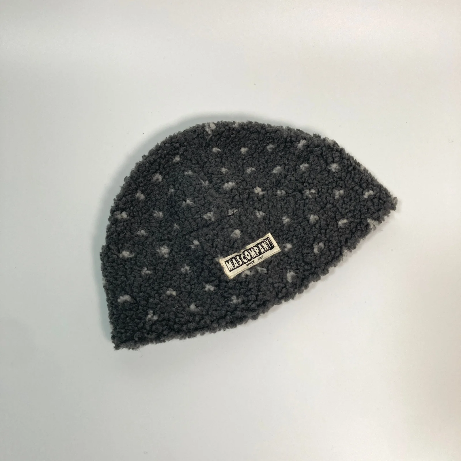 Dot dumble fleece beanie - Gray