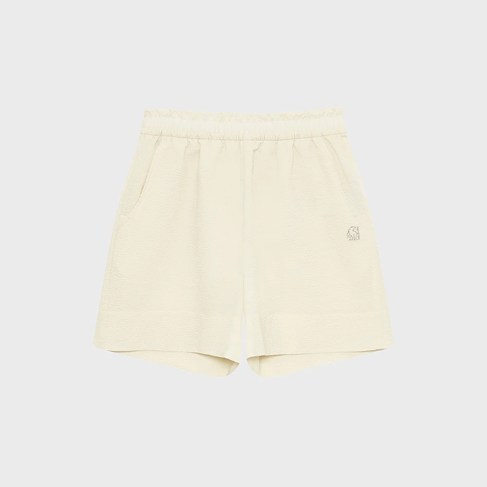 泡泡紗 短褲 - W_Pastel Yellow_OWM26313Y3
