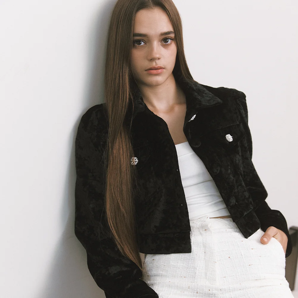 Velvet Jacket Black