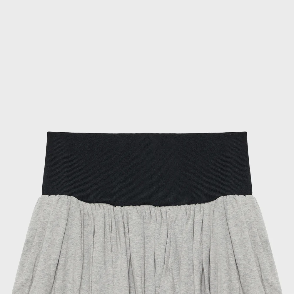 (W) CHARLIE MINI SKIRT (GREY / BLACK)
