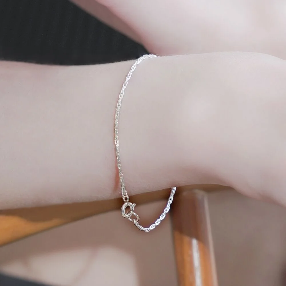 Collin cut link silver chain Bracelet Colin 剪裁 Link 鏈條 銀色 925 手鏈