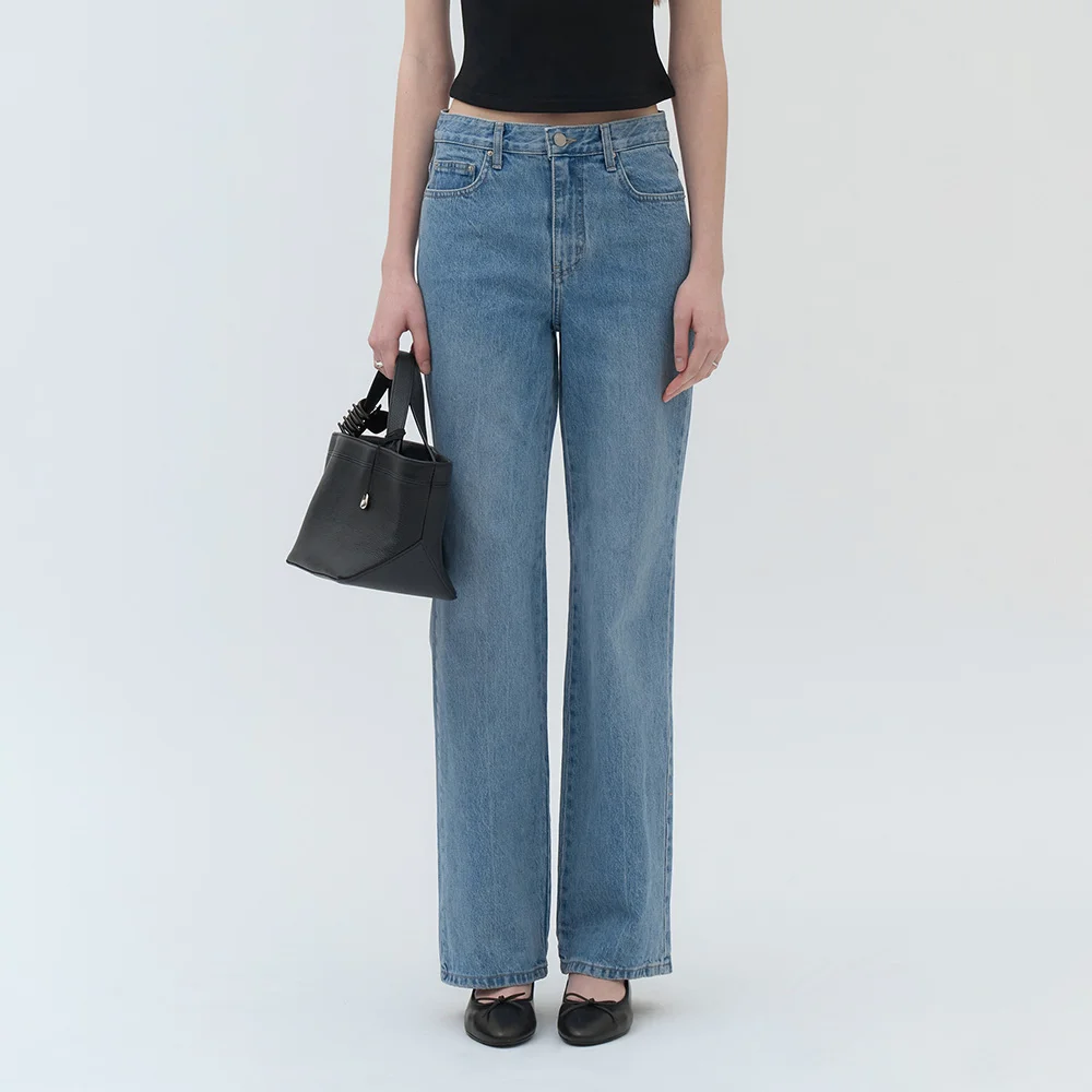 River Straight Denim (Mid Blue)