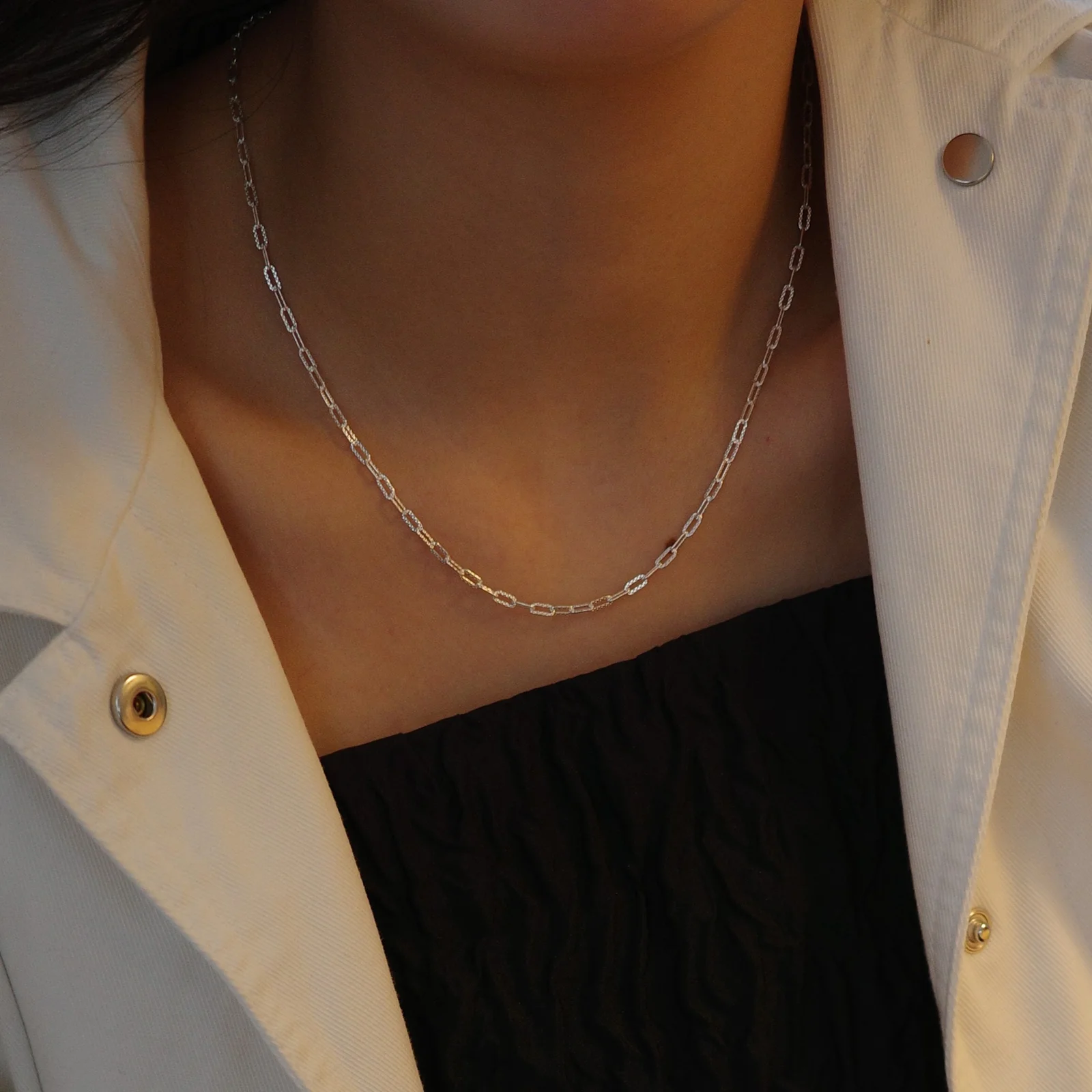 Soft Square Chain Necklace