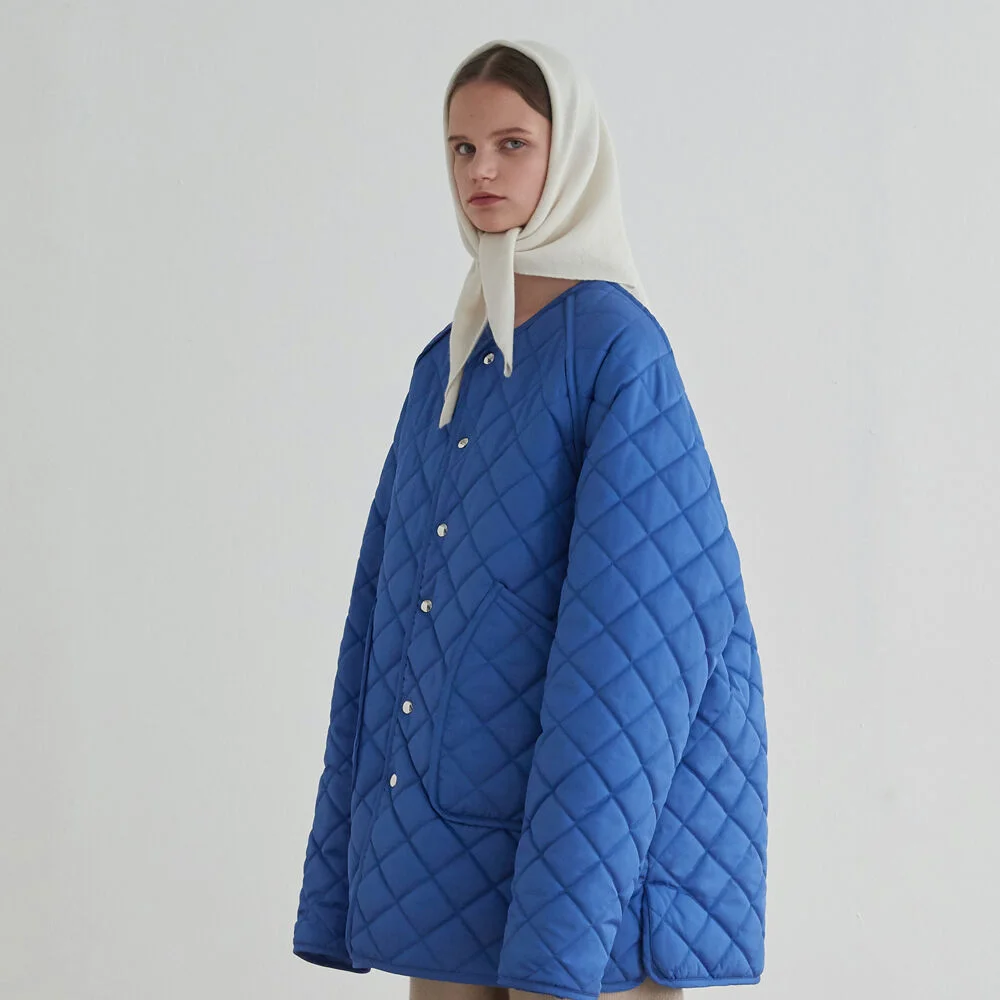 Quilted Jacket_Blue
