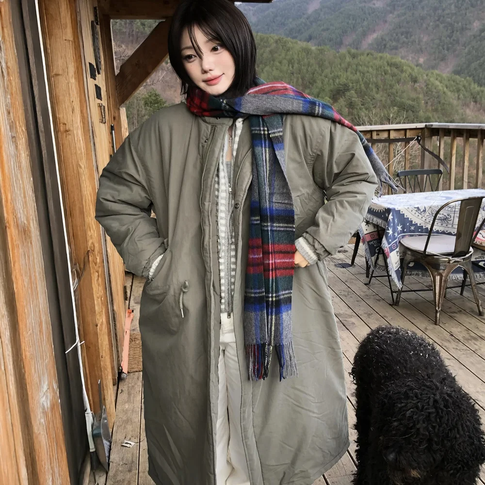 W/M-65 Fishtail Bomber Jacket Padding Coat(3color)