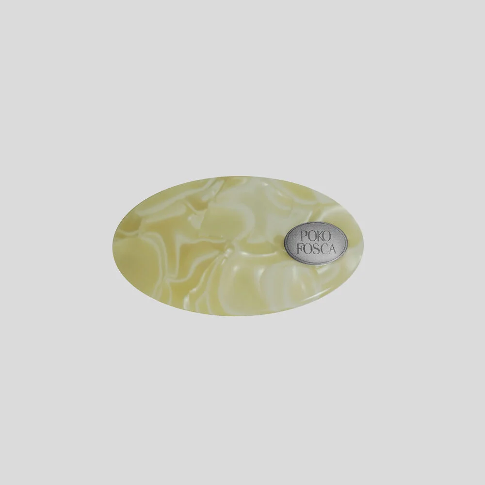 OVAL BARRETTE(Ivory)