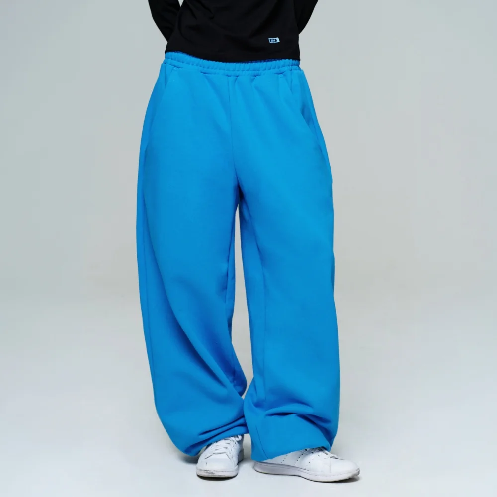 UNISEX ERA WIDE JOGGER SWEATPANTS - CAPRI BLUE