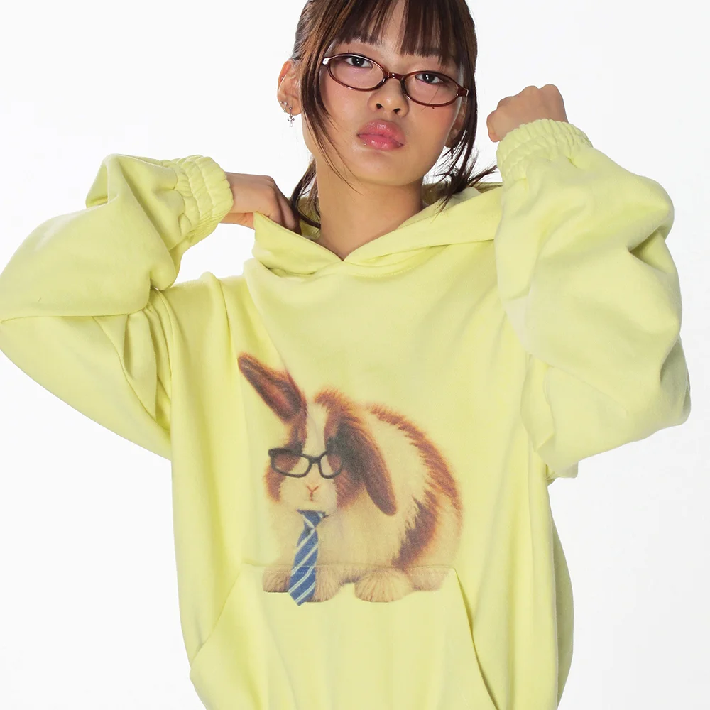 LUCKY BUNNY HOODIE_YELLOW