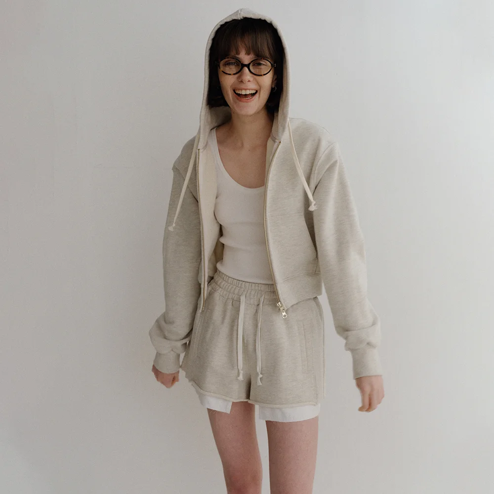 DAY-OFF 006 Cotton Shorts_Oatmeal