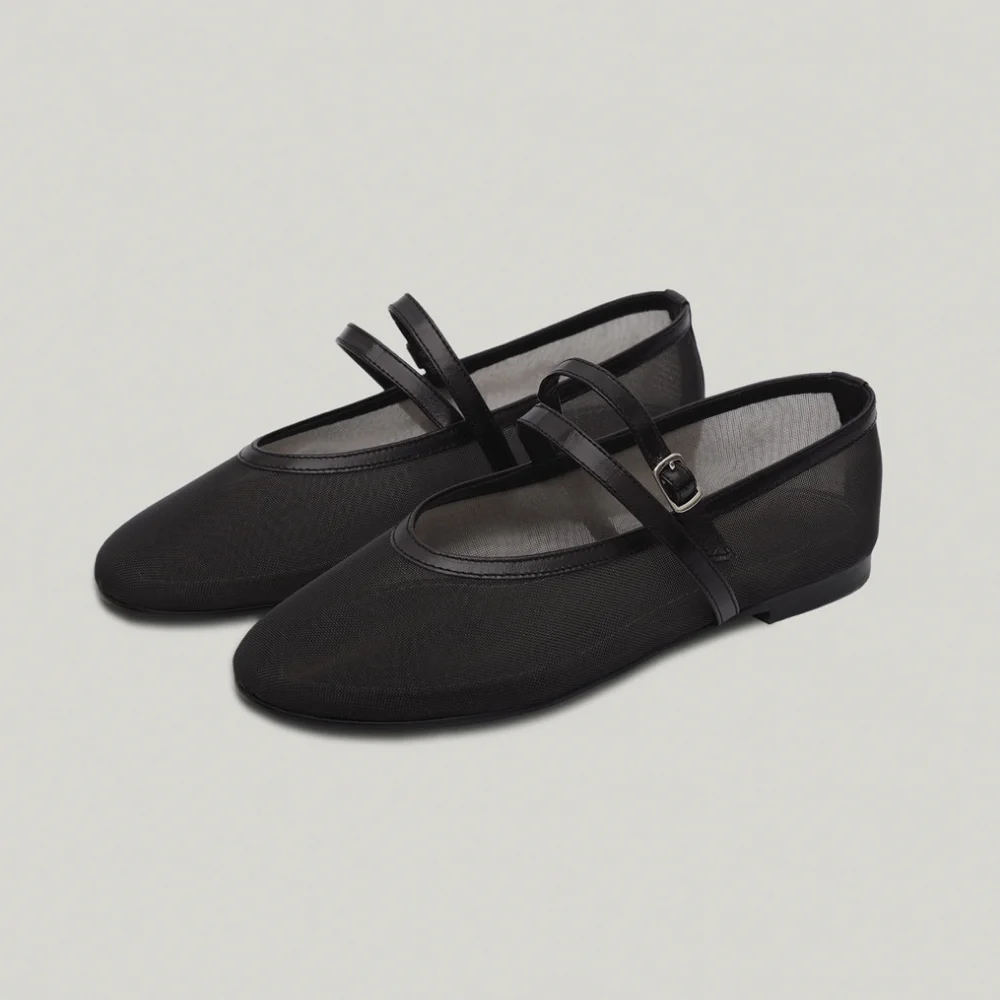 DOUBLE STRAP MESH FLAT (MESH BLACK)