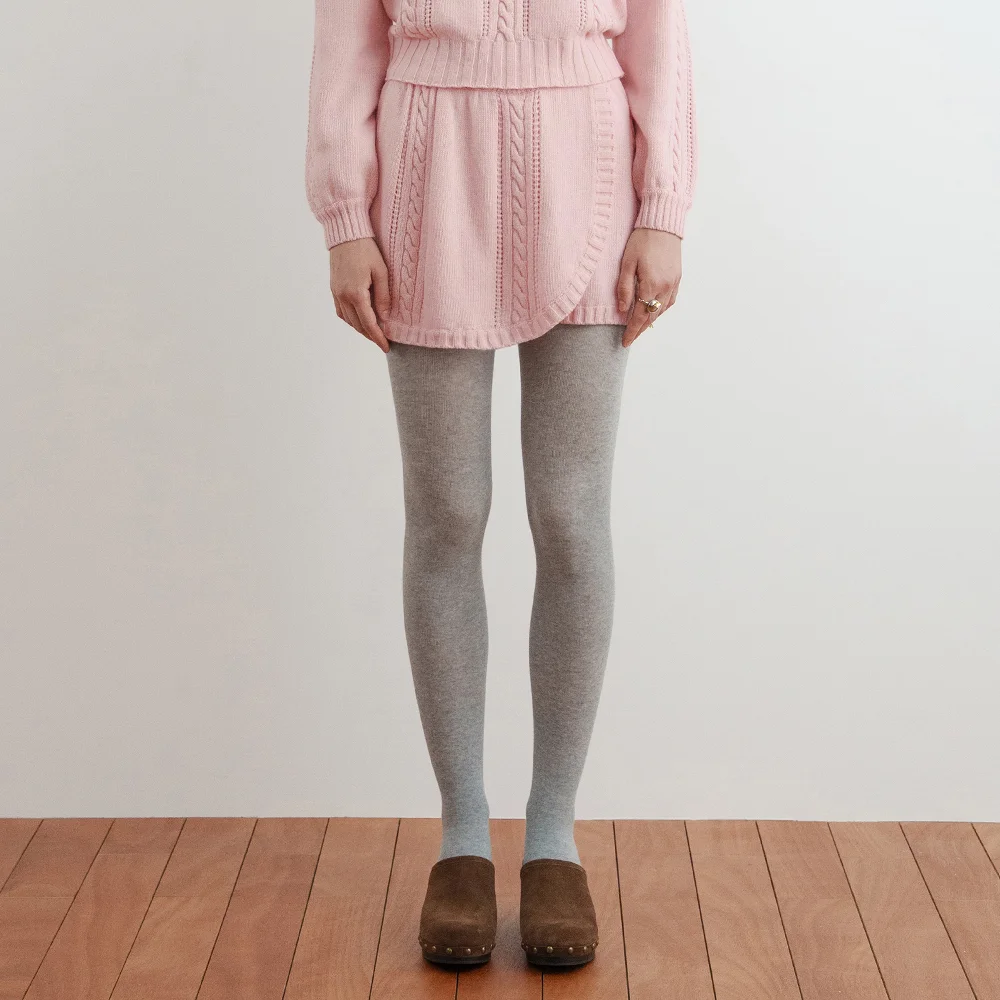 Cable Knit Short Pants (Pink)