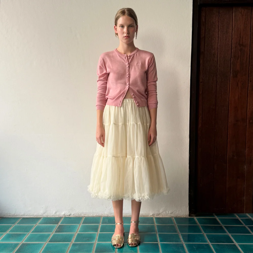 Tute Midi Skirt (Lemon Yellow)