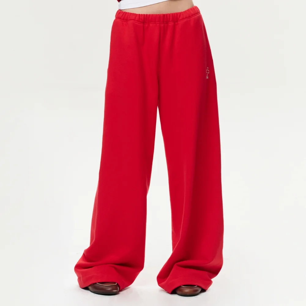 UNISEX ERA STRAIGHT SWEATPANTS - RED