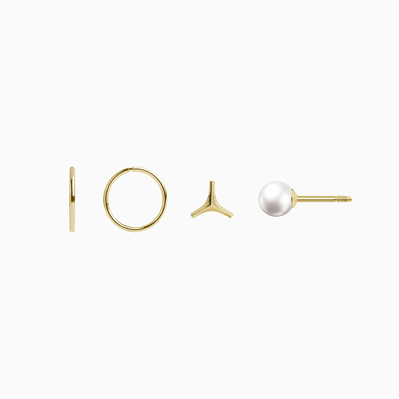 14K Earring Set
