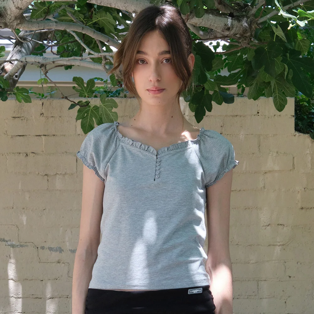 Roha Fril Top - Grey
