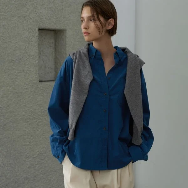 EDITH CORDUROY OVERFIT SHIRT (BL-4174)