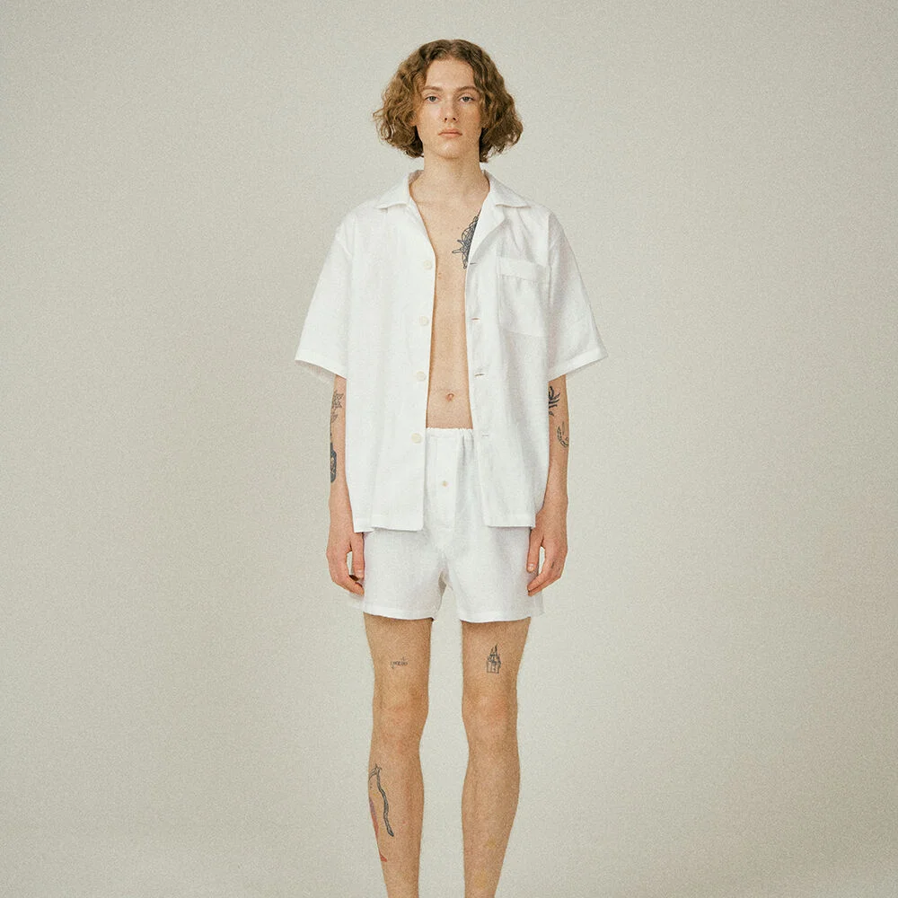 (m) Readymade Trunk Linen White