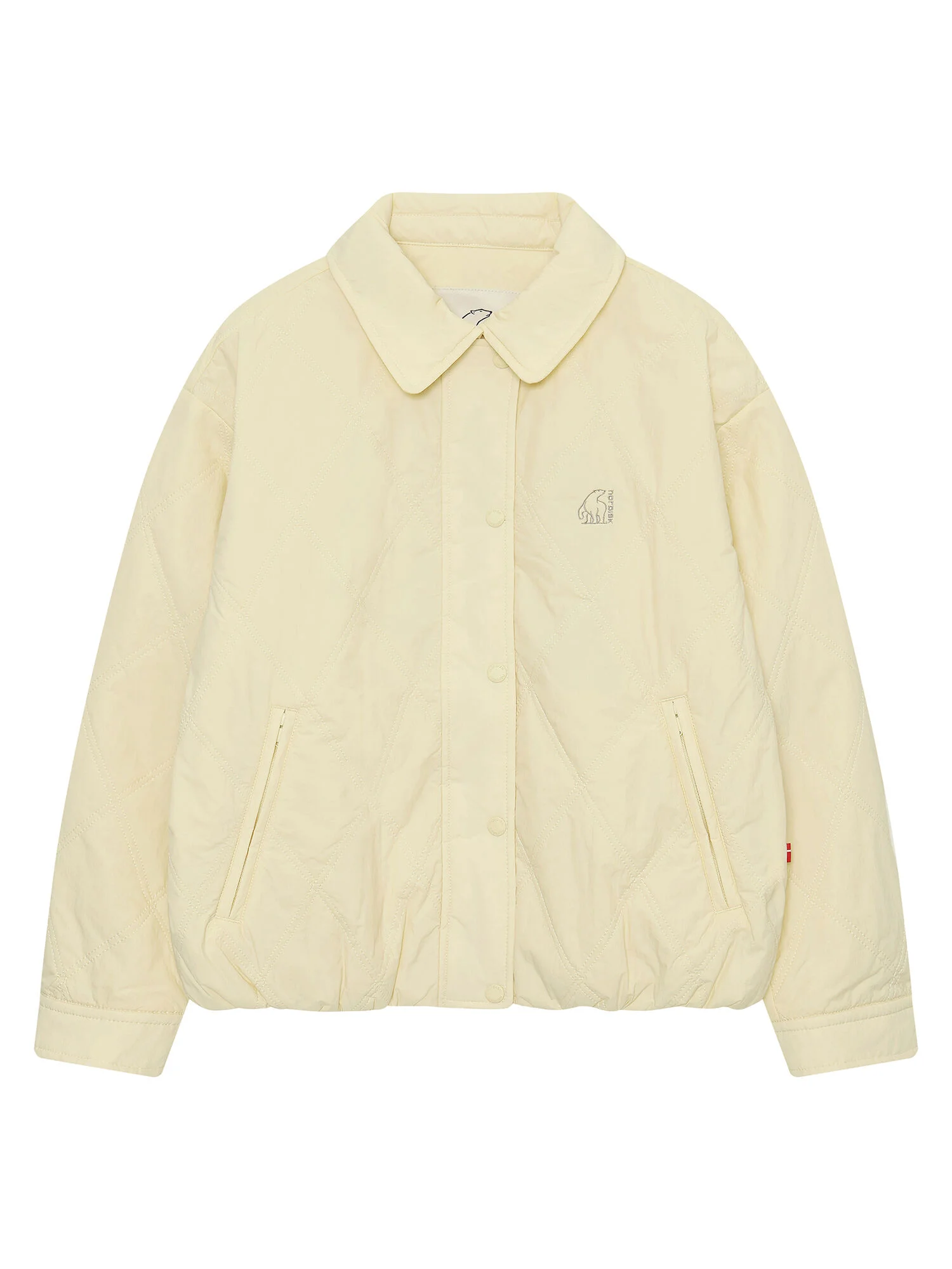 衣領 絎縫 外套 - W_Pastel Yellow_OWP26102Y3