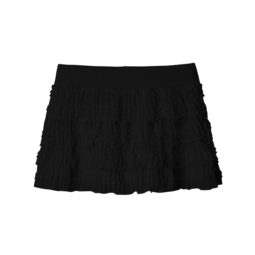 Bloom Tiered Skirt (black)