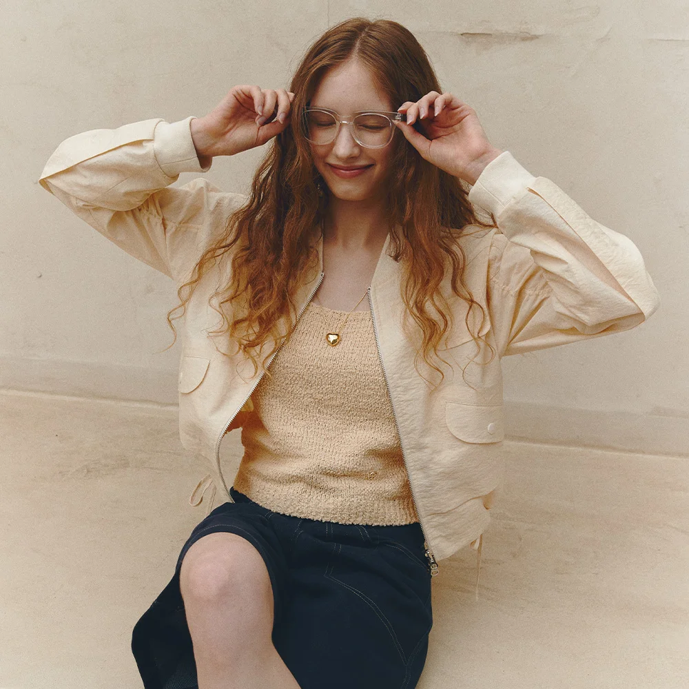 STRING BLOUSON JUMPER (butter yellow)