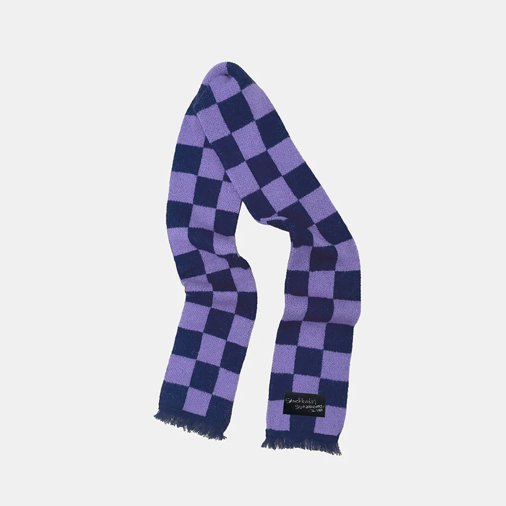 (U) Umi Scarf (PURPLE CHECK)