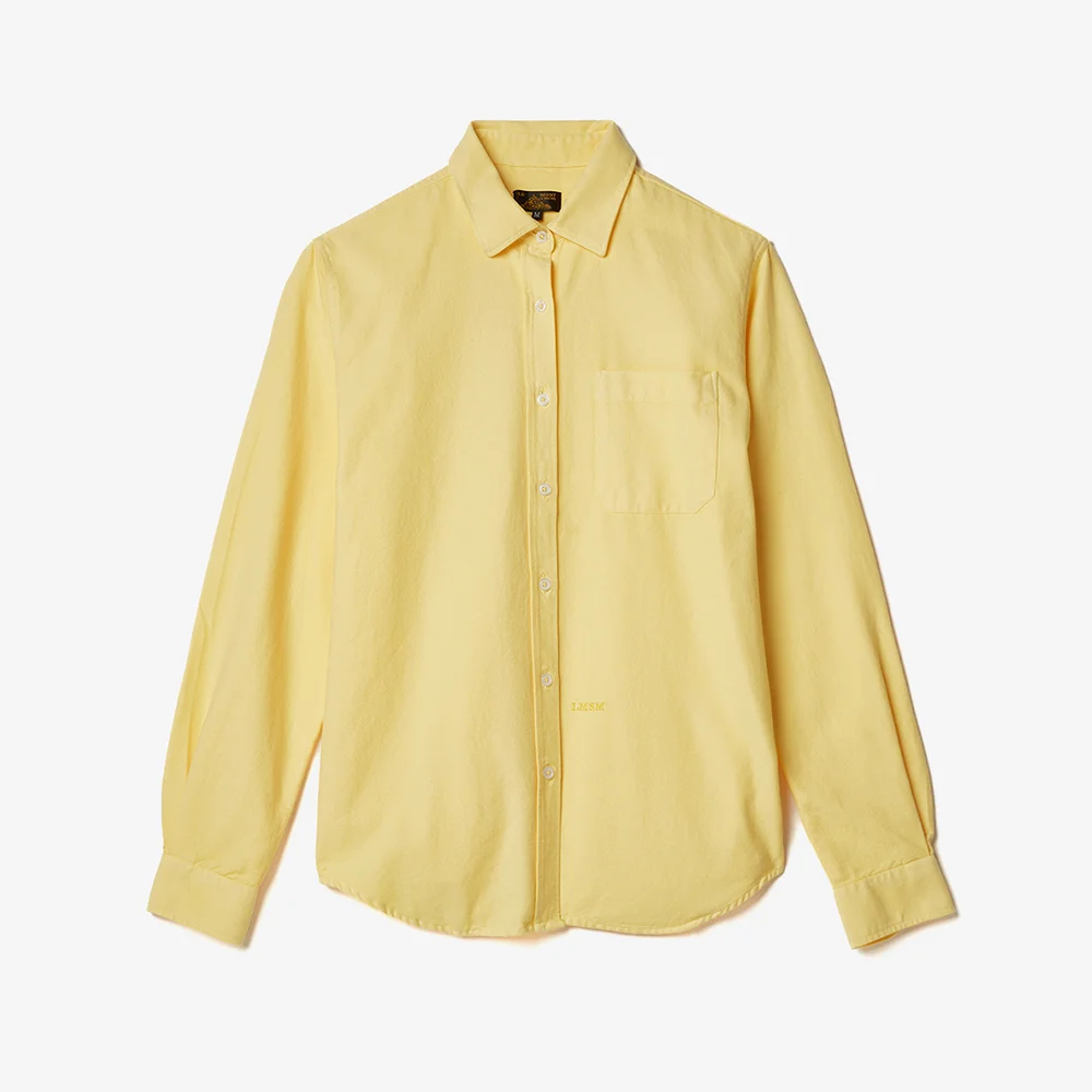 COSMO - Logo embroidery basic shirts_Yellow