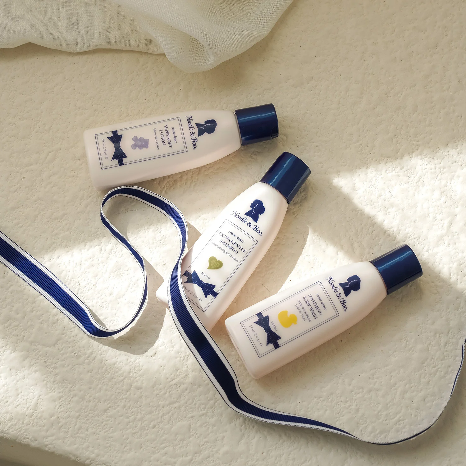 Noodle & Boo 旅行裝 3款 必備護理套裝 59ml 3個(洗髮水, 水洗, 乳液)套裝