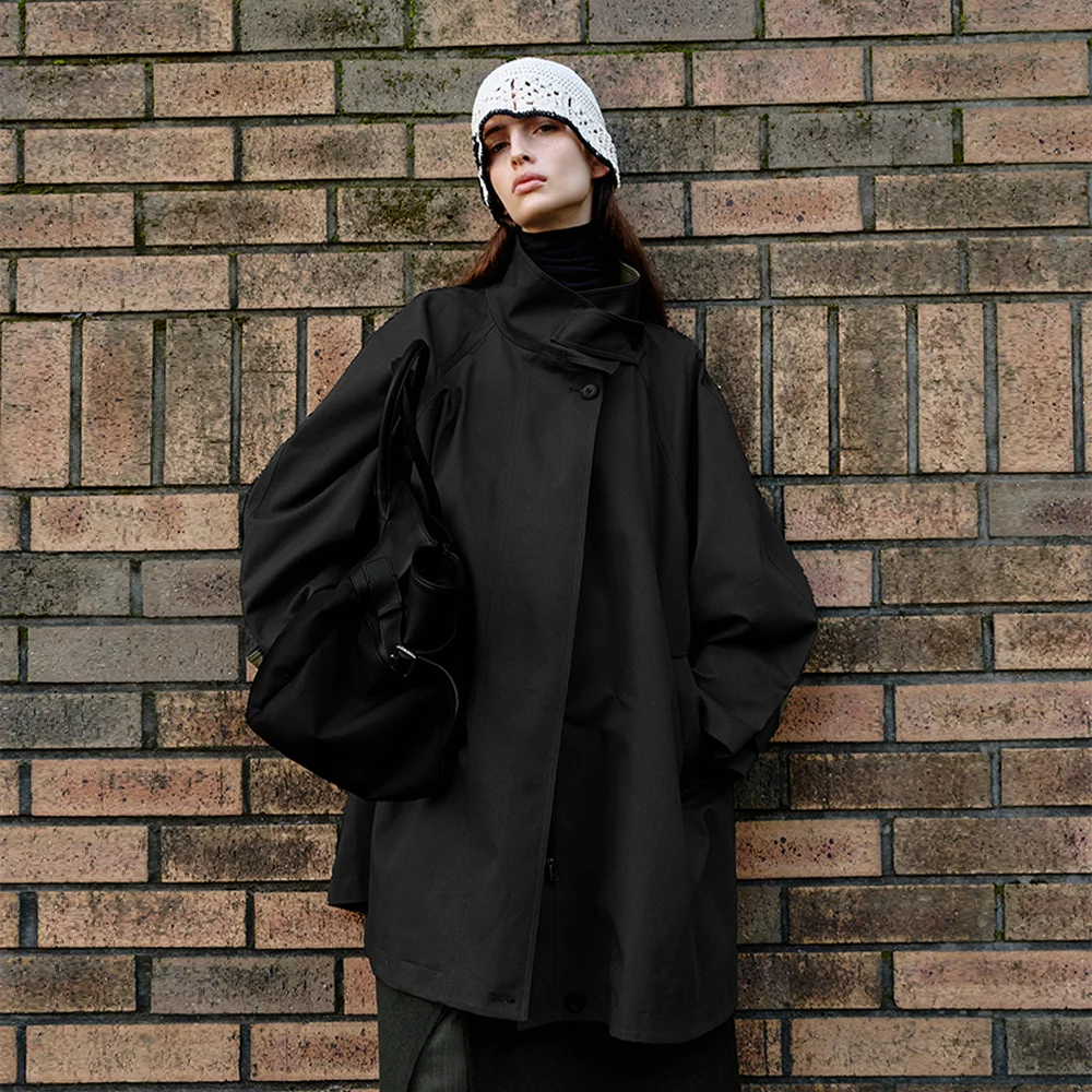 Barren trench jacket_Black