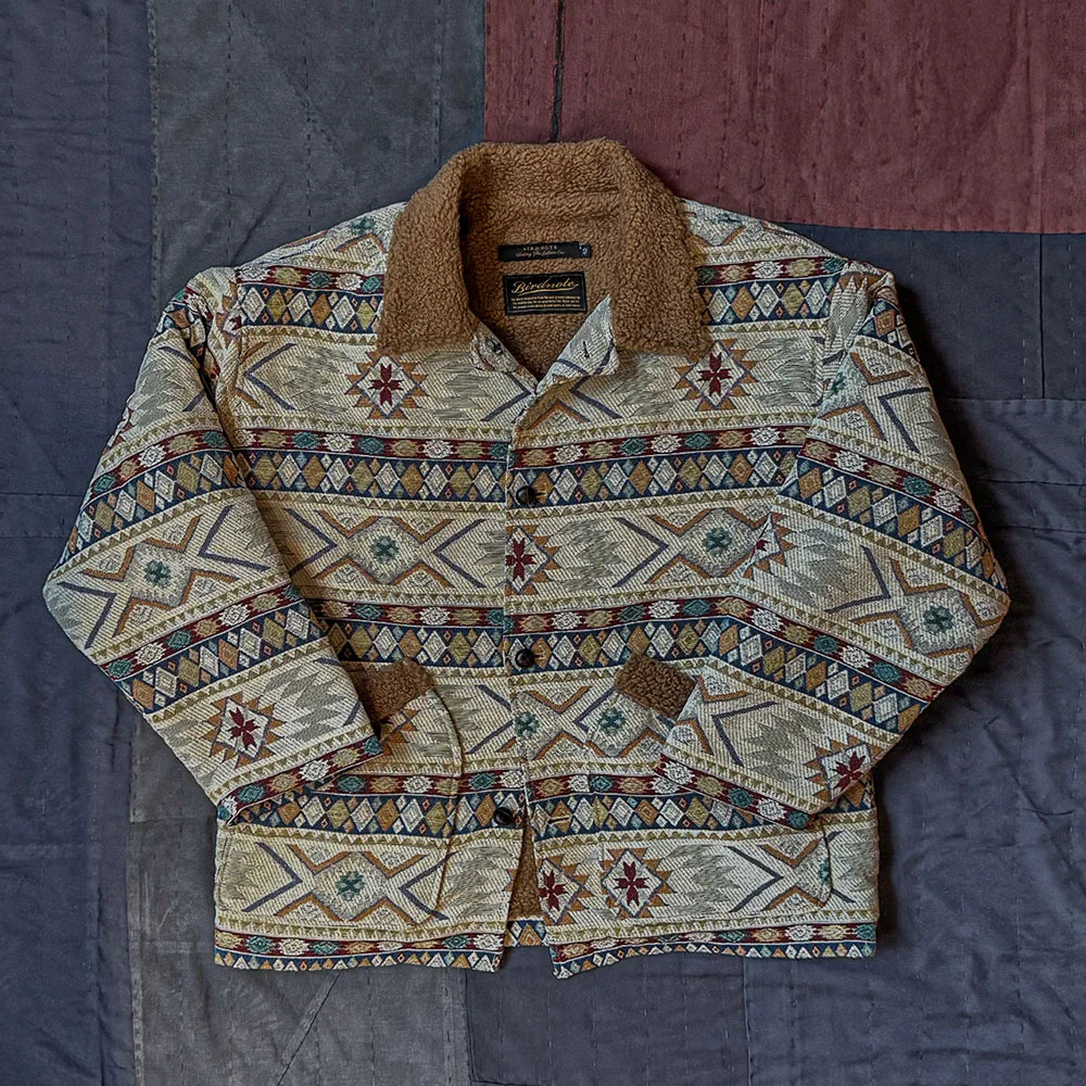 SOUTHWESTERN SHERPA-LINED COAT (IVORY)
