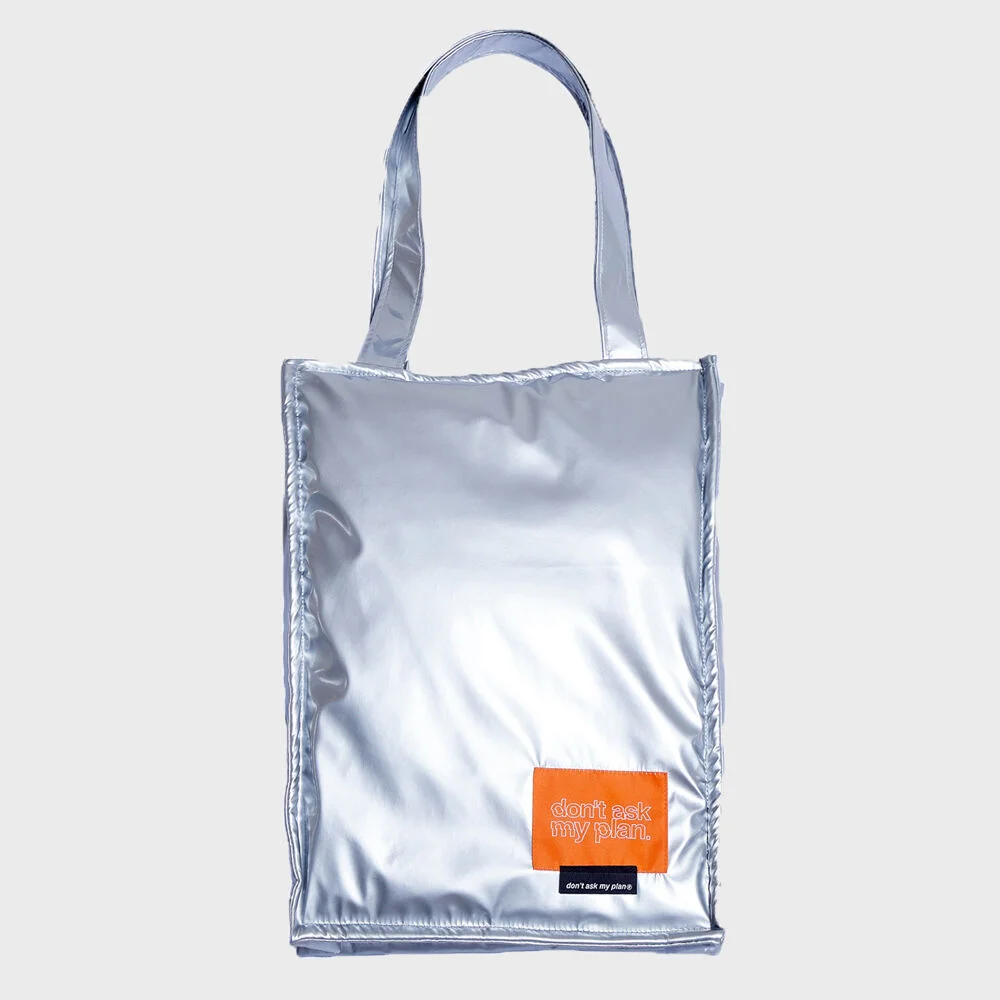 DAMP MANGO SQUARE SHOULDER BAG_SILVER