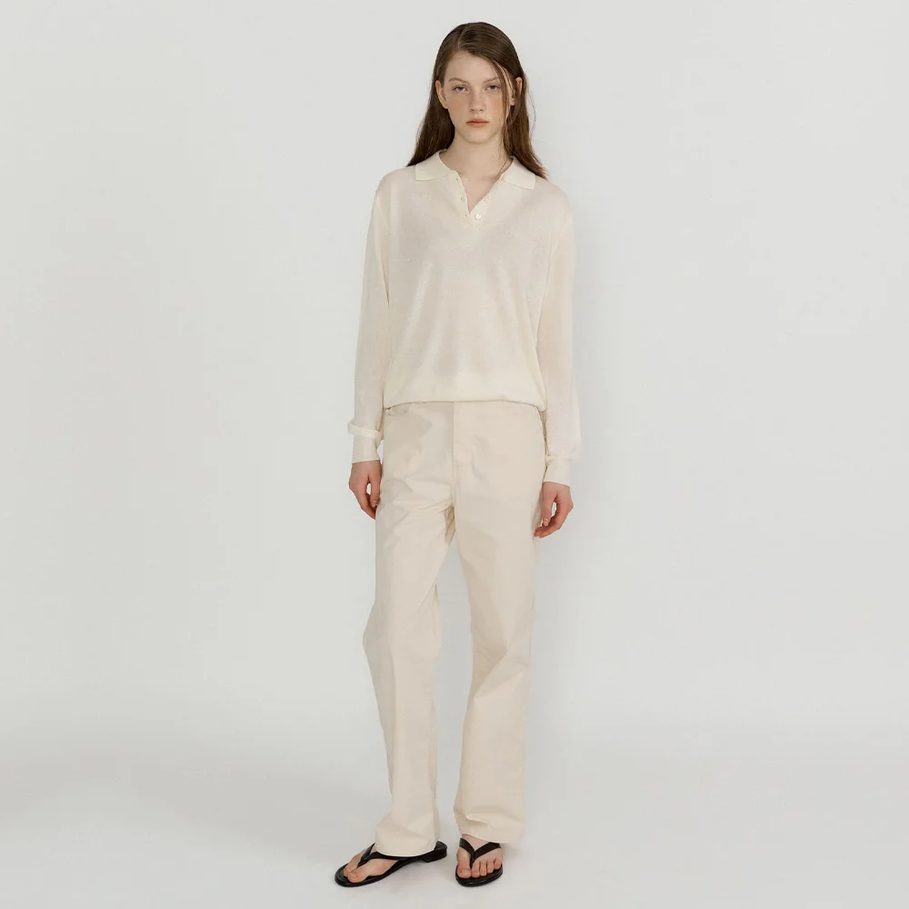 Teo Washed Pants (Cream)