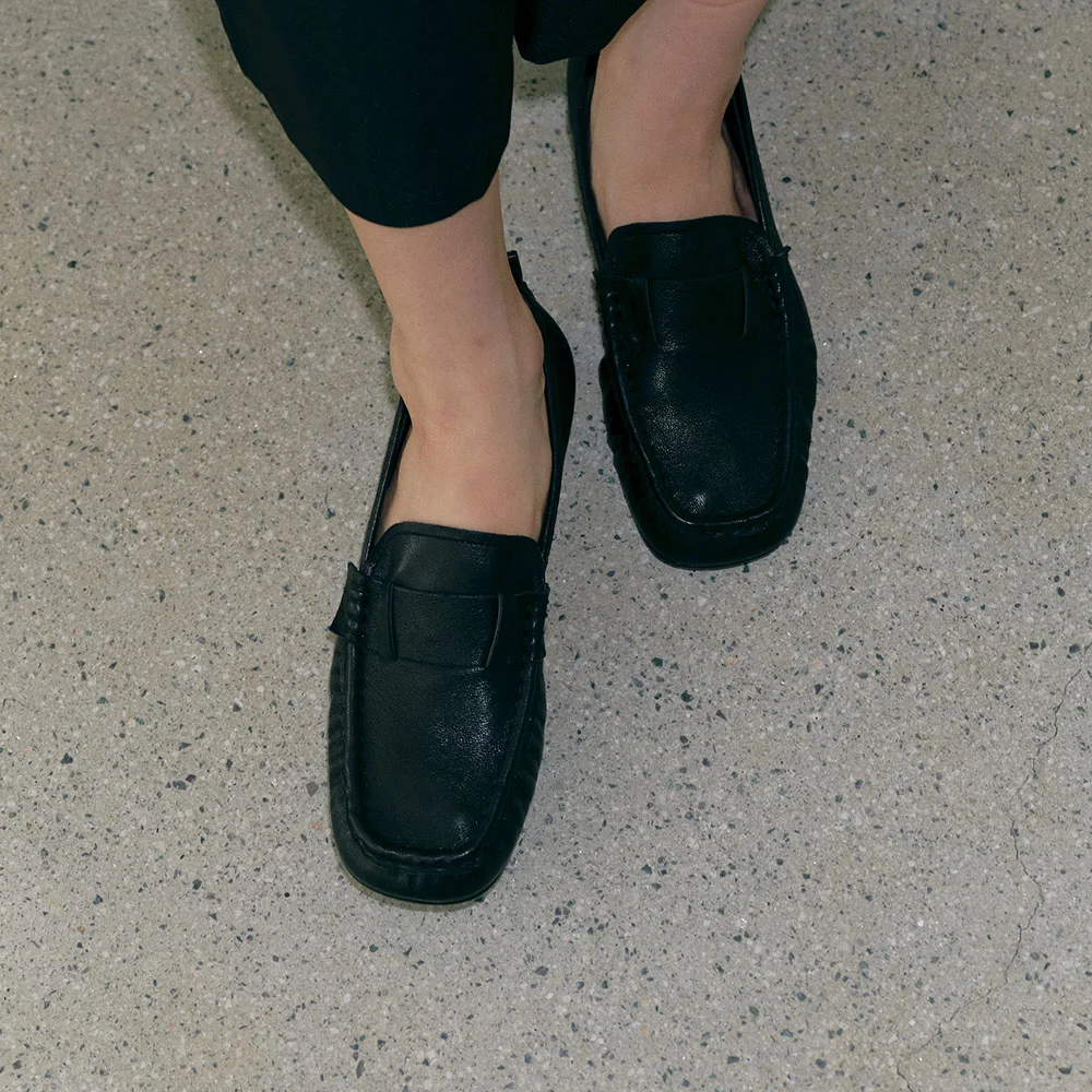 Saint Leather Loafers(Black)