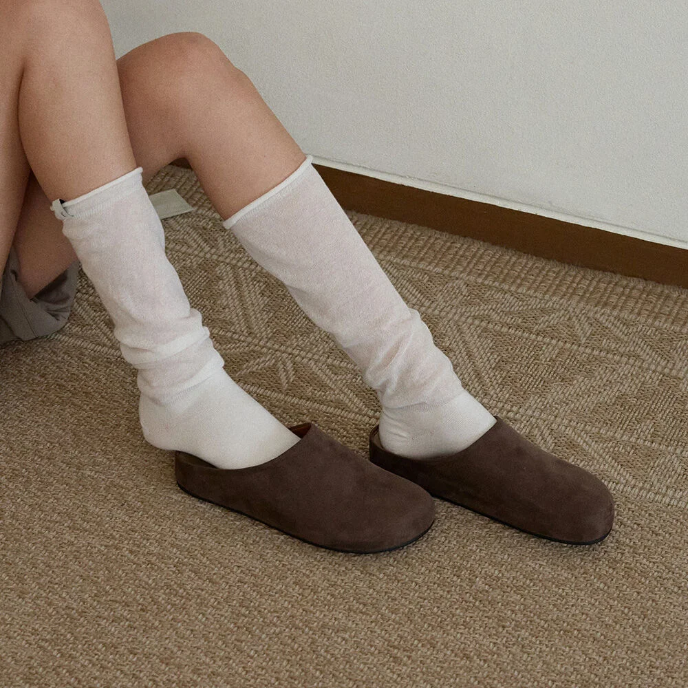 MOSS Suede Mules (3color)