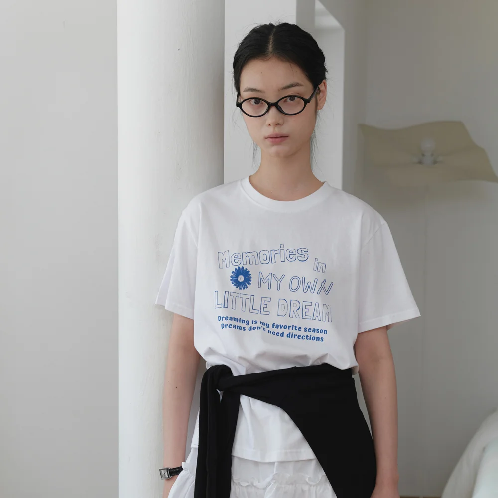 MEMORIES PRINT T-SHIRT_WHITE