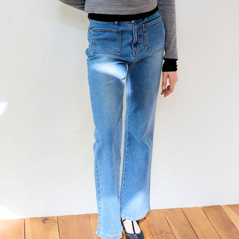 Petit French Denim Pants Blue