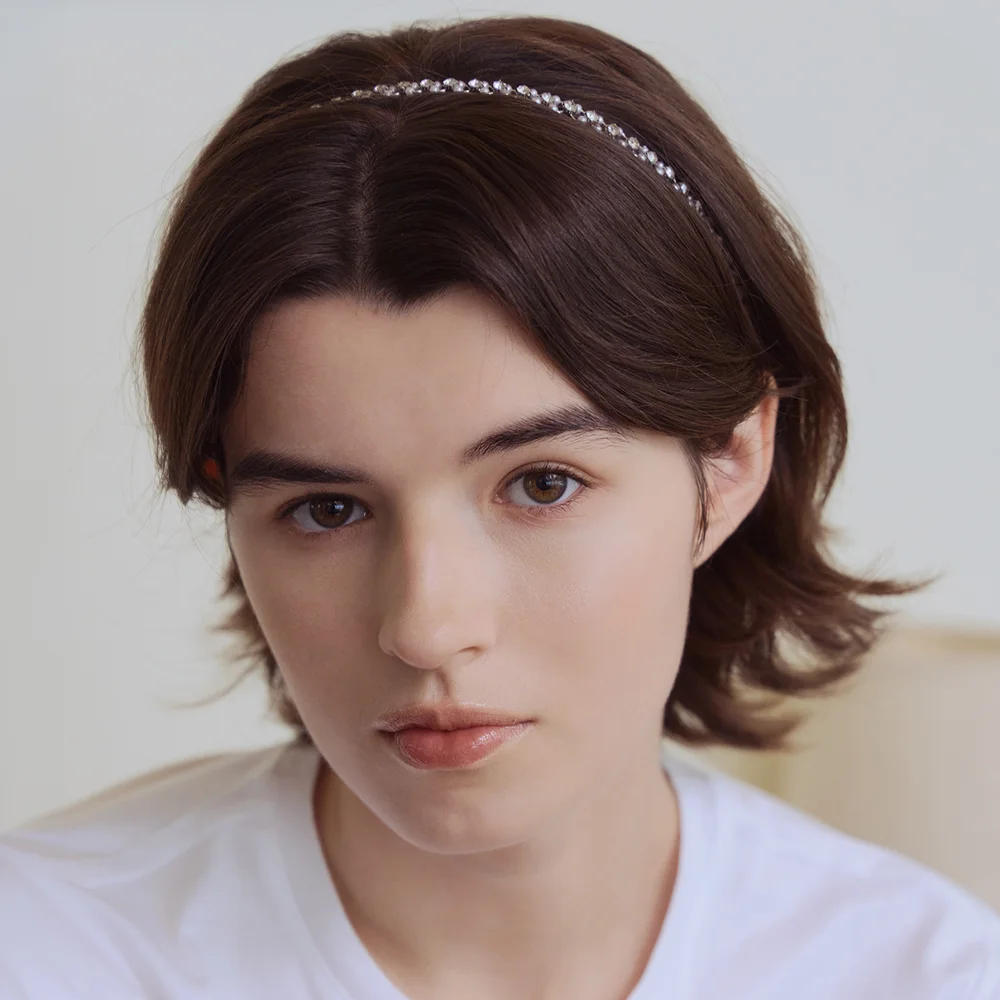 Pearl Detail Hair Band_Silver