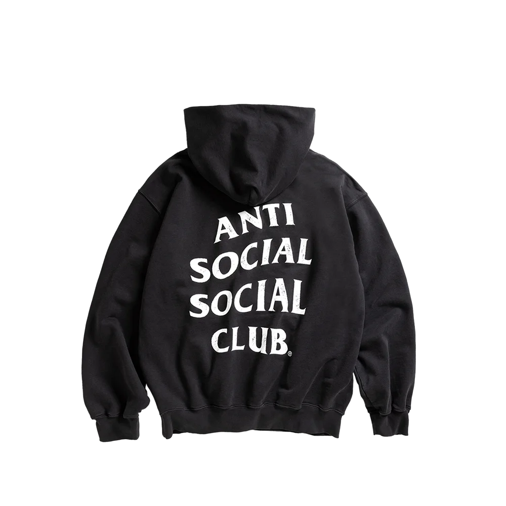 WEATHERED HOODIE/BLACK