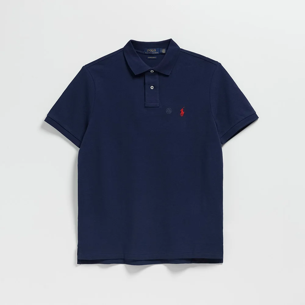 訂製 修身版型 Polo 襯衫 (NAVY)