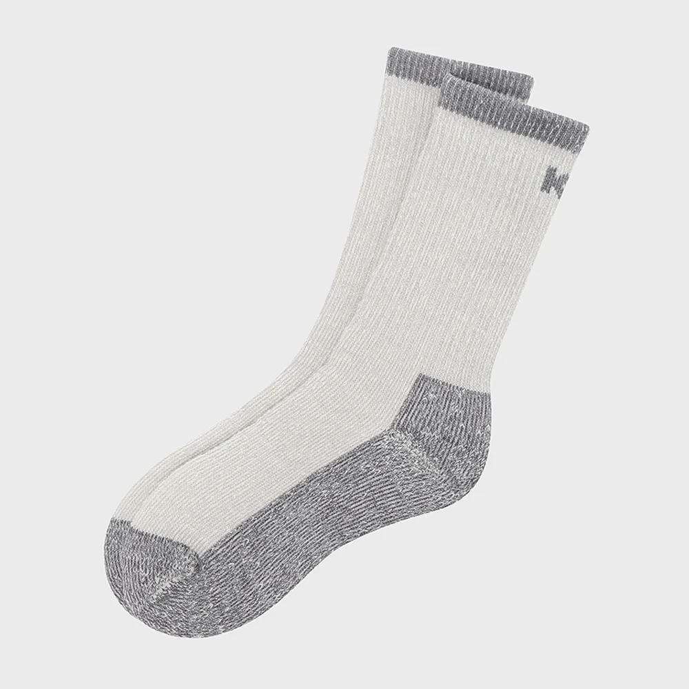 羊毛 全絨面料 長筒 襪_Grey_KUA25S07C5