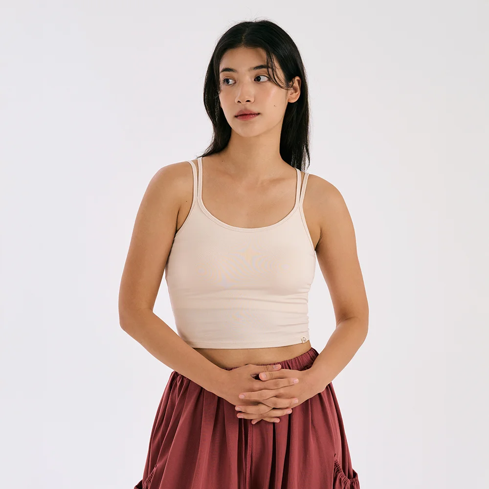 Velina Strap Bra Top (Ivory)