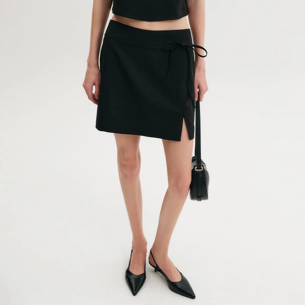 Sena H型 套裝 迷你 半身裙_黑色 / SENNA H-LINE SET MINI SKIRT_BLACK