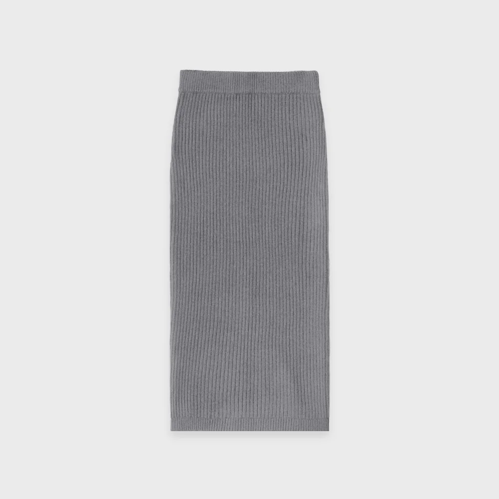 Riwoo knit skirt (Gray)