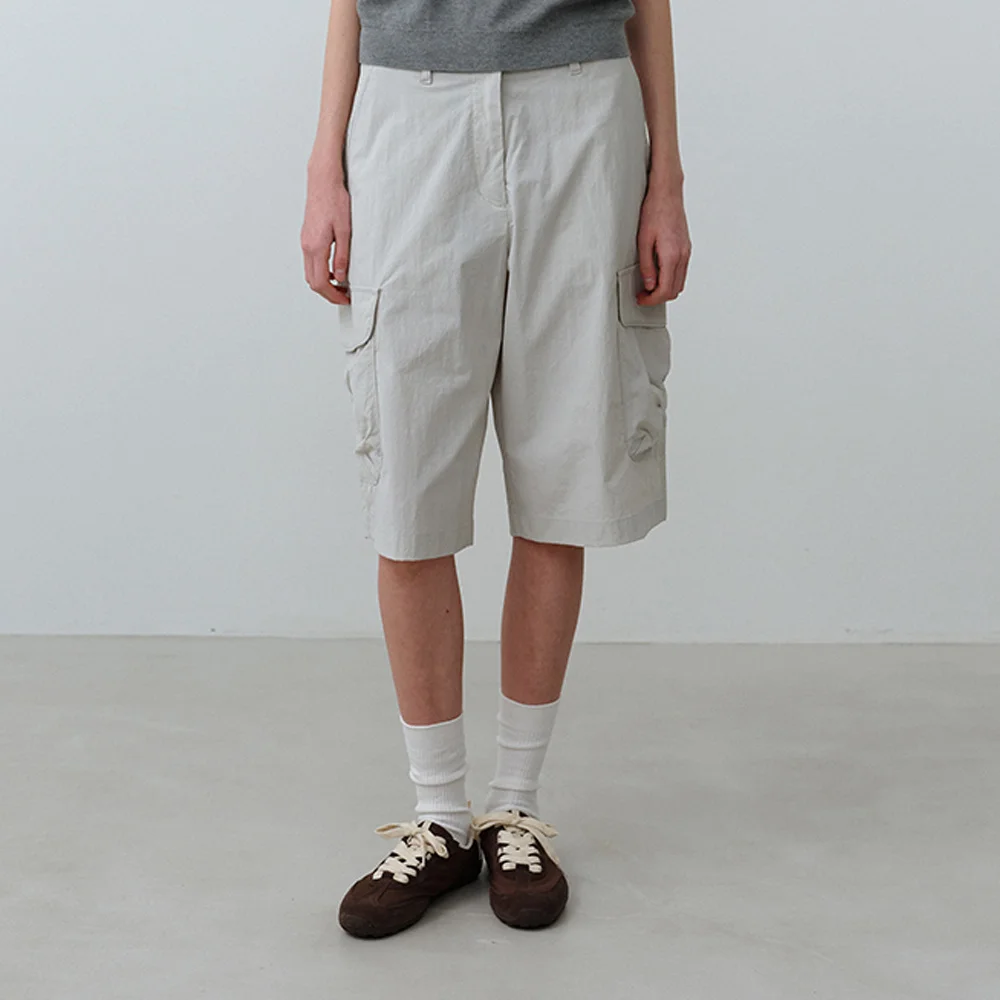 W Bamboo Air 百慕達 工裝 褲子 Light Gray