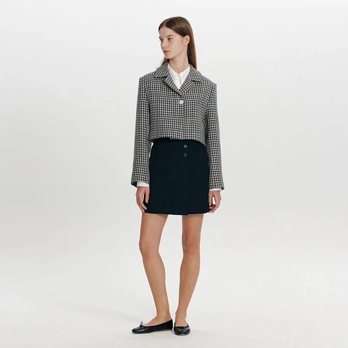 Check Single Button Jacket(Check)