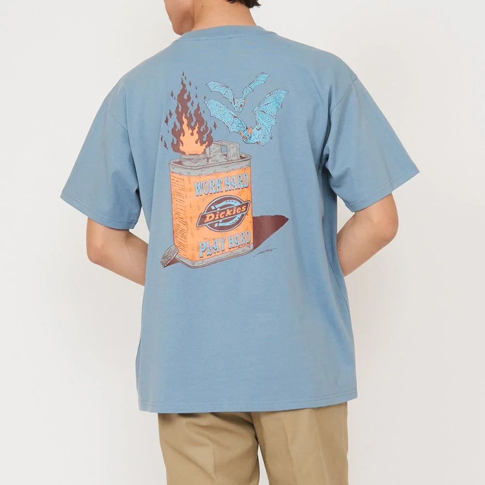 Dickies X Hirotton 油 T恤 Dusty Blue