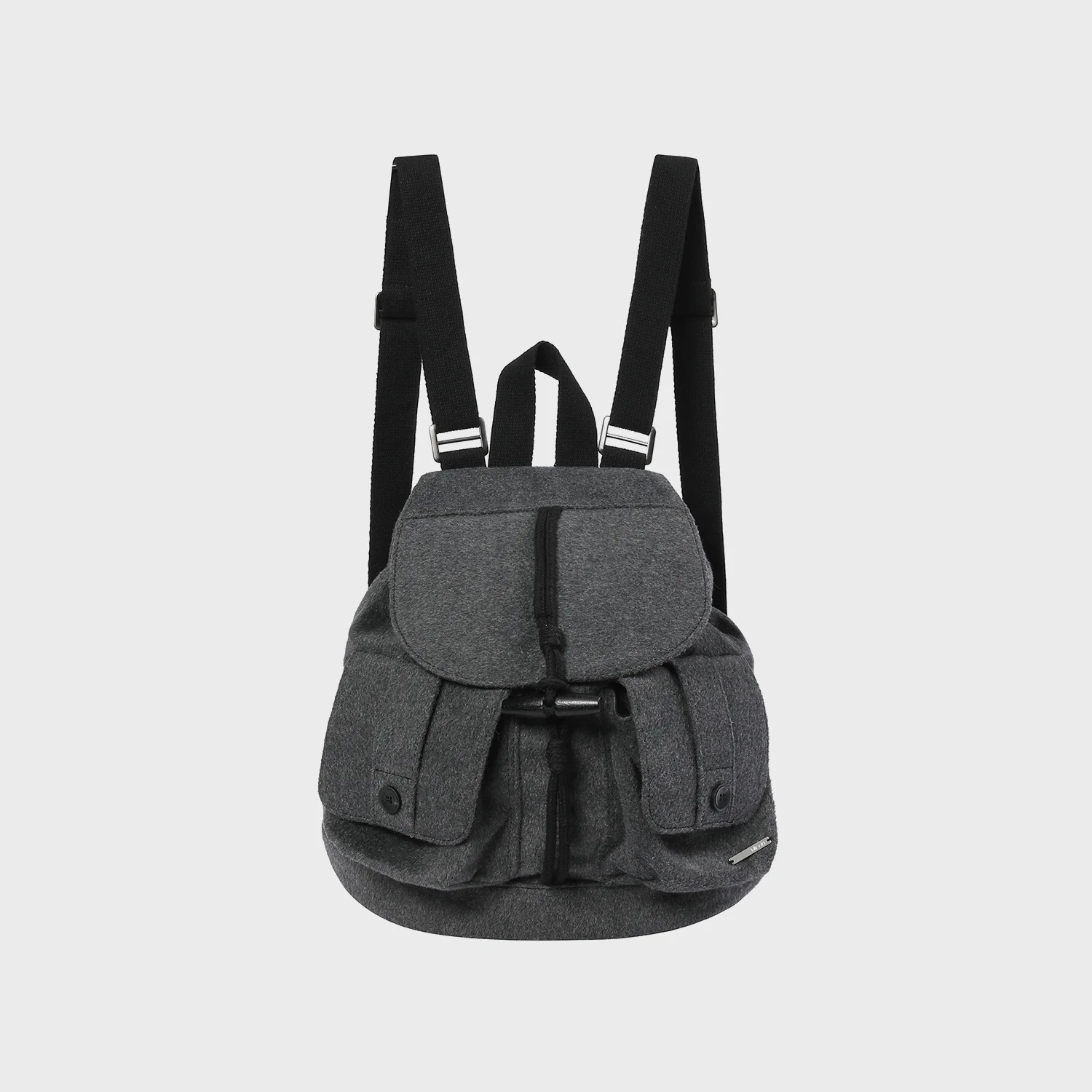 Toggle wool backpack DARK GREY