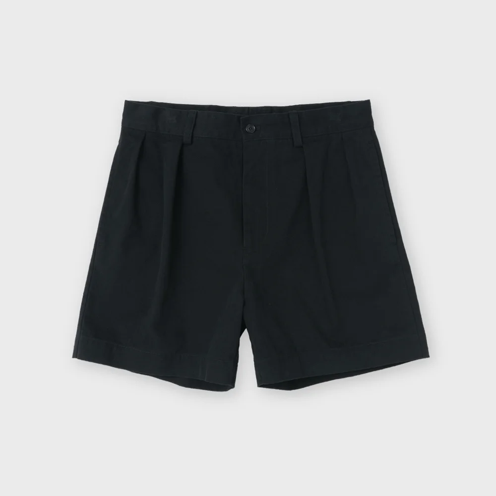 Vintage Cotton Shorts, Black